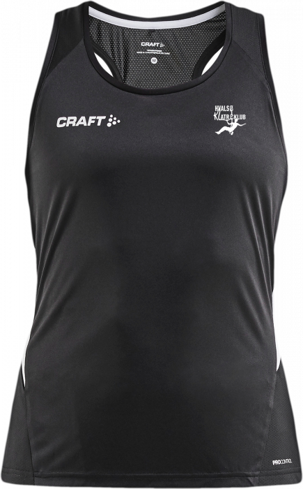 Craft - Hvalsø Klatreklub Singlet Women - Czarny & biały