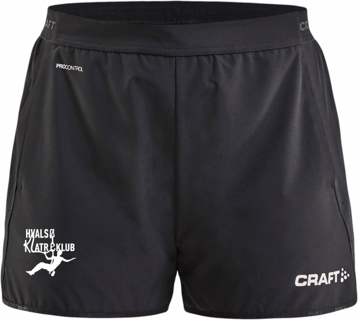 Craft - Hvalsø Klatreklub Shorts Woman - Czarny & biały