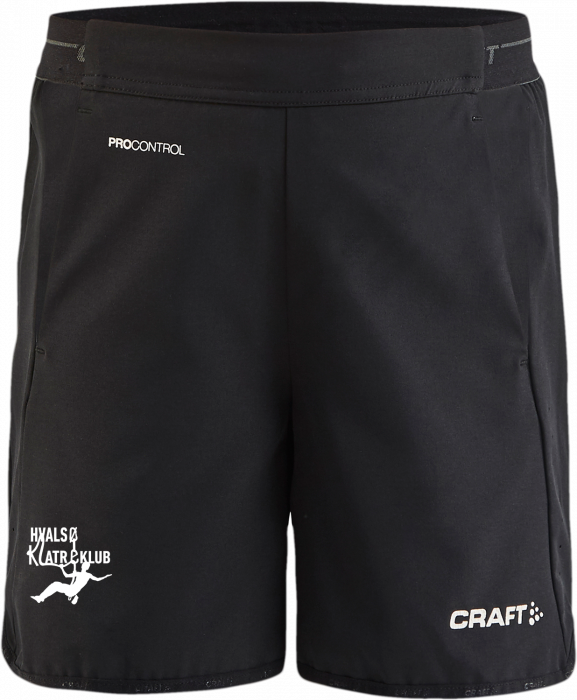 Craft - Hvalsø Klatreklub Shorts Kids - Noir & blanc