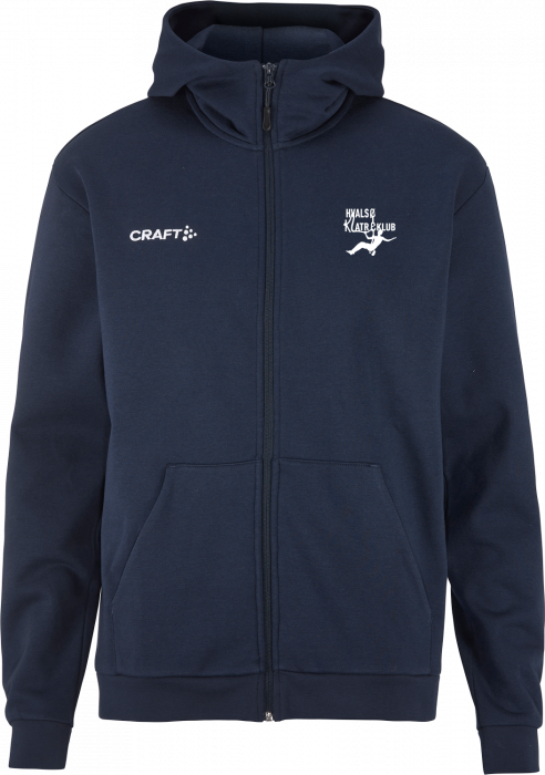 Craft - Hvalsø Klatreklub Hoodie W. Zip Men - Navy blue