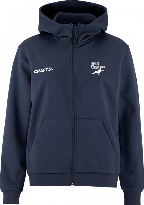 Craft - Hvalsø Klatreklub Hoodie W. Zip Women - Marineblauw