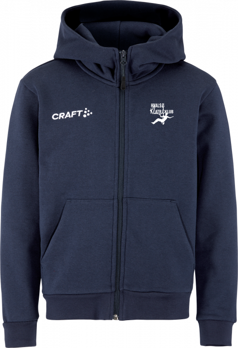 Craft - Hvalsø Klatreklub Hoodie W. Zip Børn - Navy blå