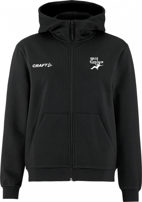 Craft - Hvalsø Klatreklub Hoodie W. Zip Women - Nero