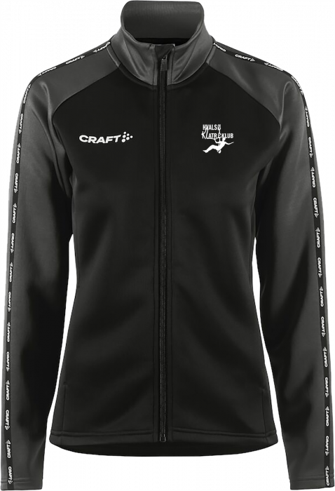 Craft - Hvalsø Klatreklub Full-Zip Dame - Sort & grante