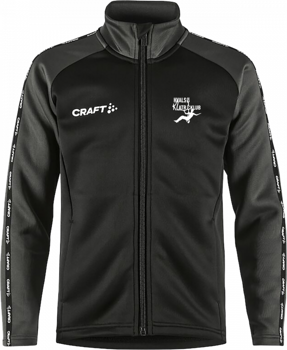 Craft - Hvalsø Klatreklub Full-Zip Kids - Black & grante