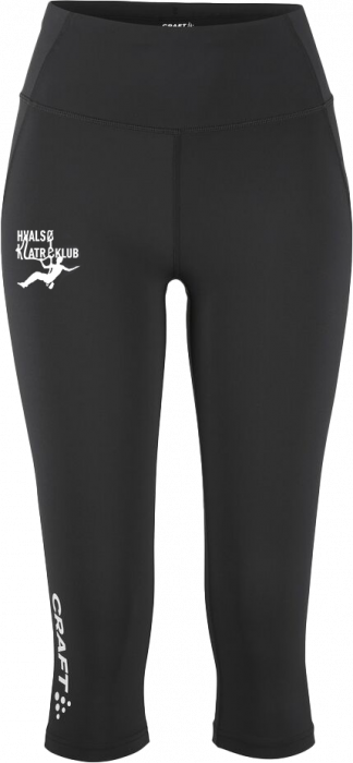 Craft - Hvalsø Klatreklub 3/4 Tights Women - Zwart